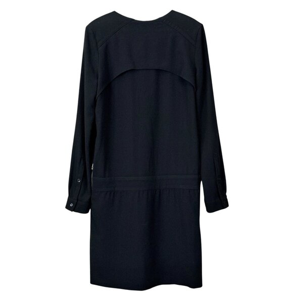 IRO Adelina Layered Keyhole Cut Out Front Cocktail Dress Black Size FR 38 / US 6 - Picture 3 of 11